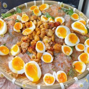Bánh Tráng Sa Tế Tóp Mỡ Trứng Lòng Đào Đặc Biệt